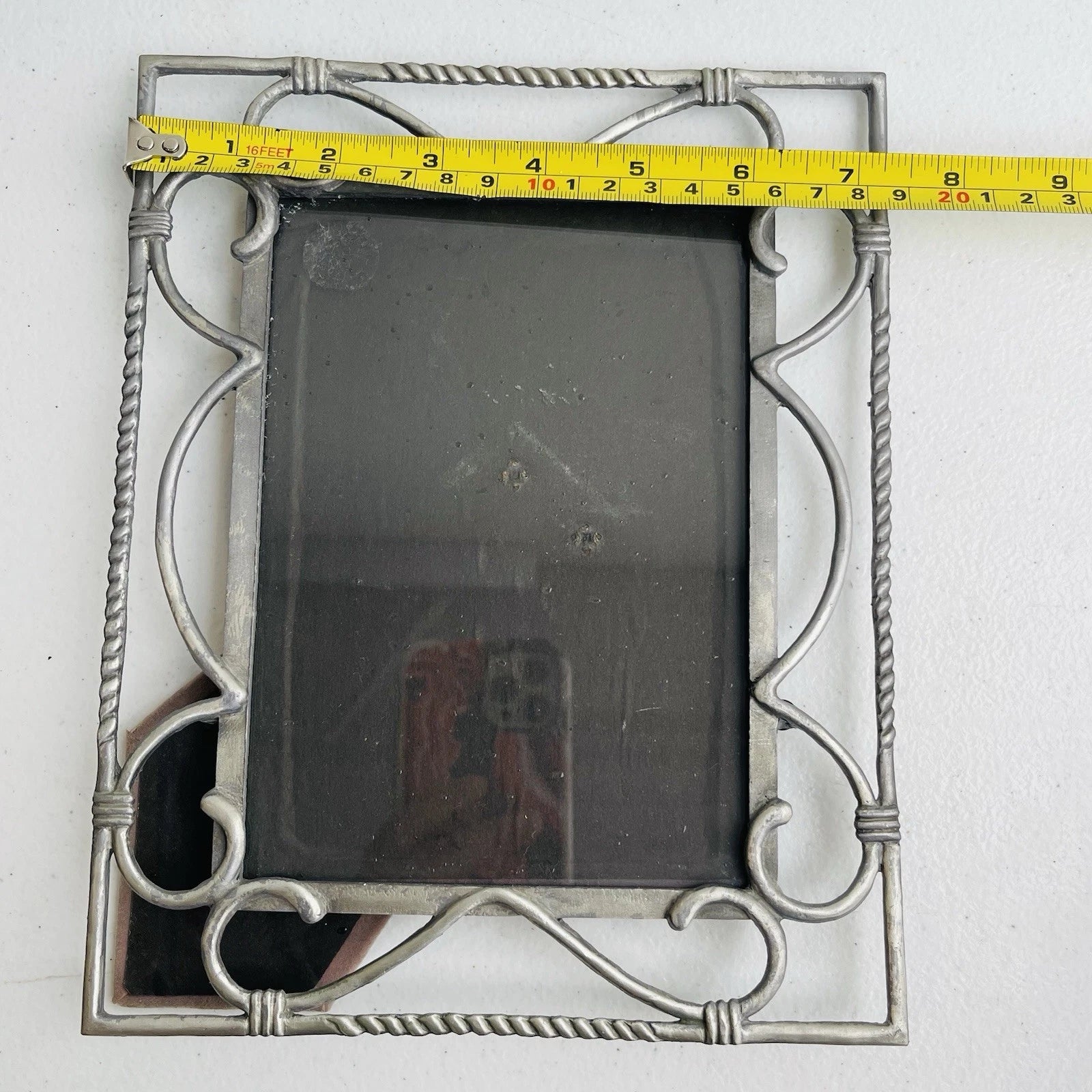 Decorative Metal Photo Frames Set Of 2 Free Standing Accent Home Office Decor
