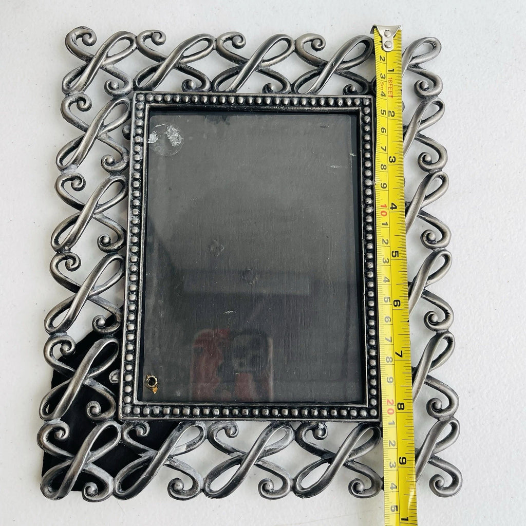 Decorative Metal Photo Frames Set Of 2 Free Standing Accent Home Office Decor