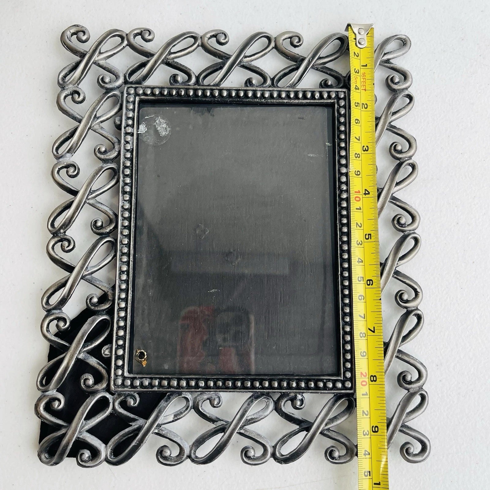 Decorative Metal Photo Frames Set Of 2 Free Standing Accent Home Office Decor
