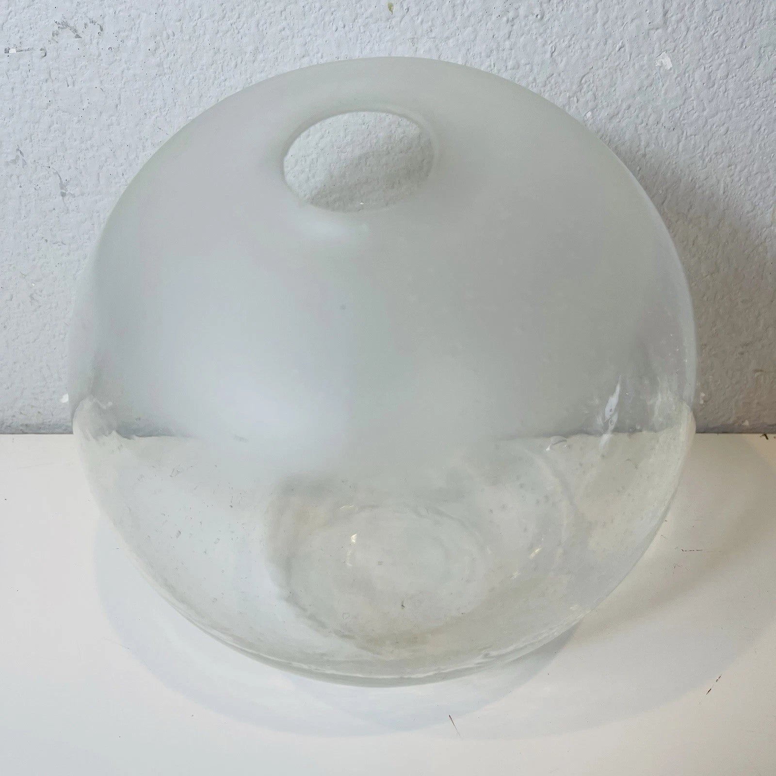 Lazy Susan Vase Decanter Frosted Glass Clear Kitchen Decor Mid Century Modern