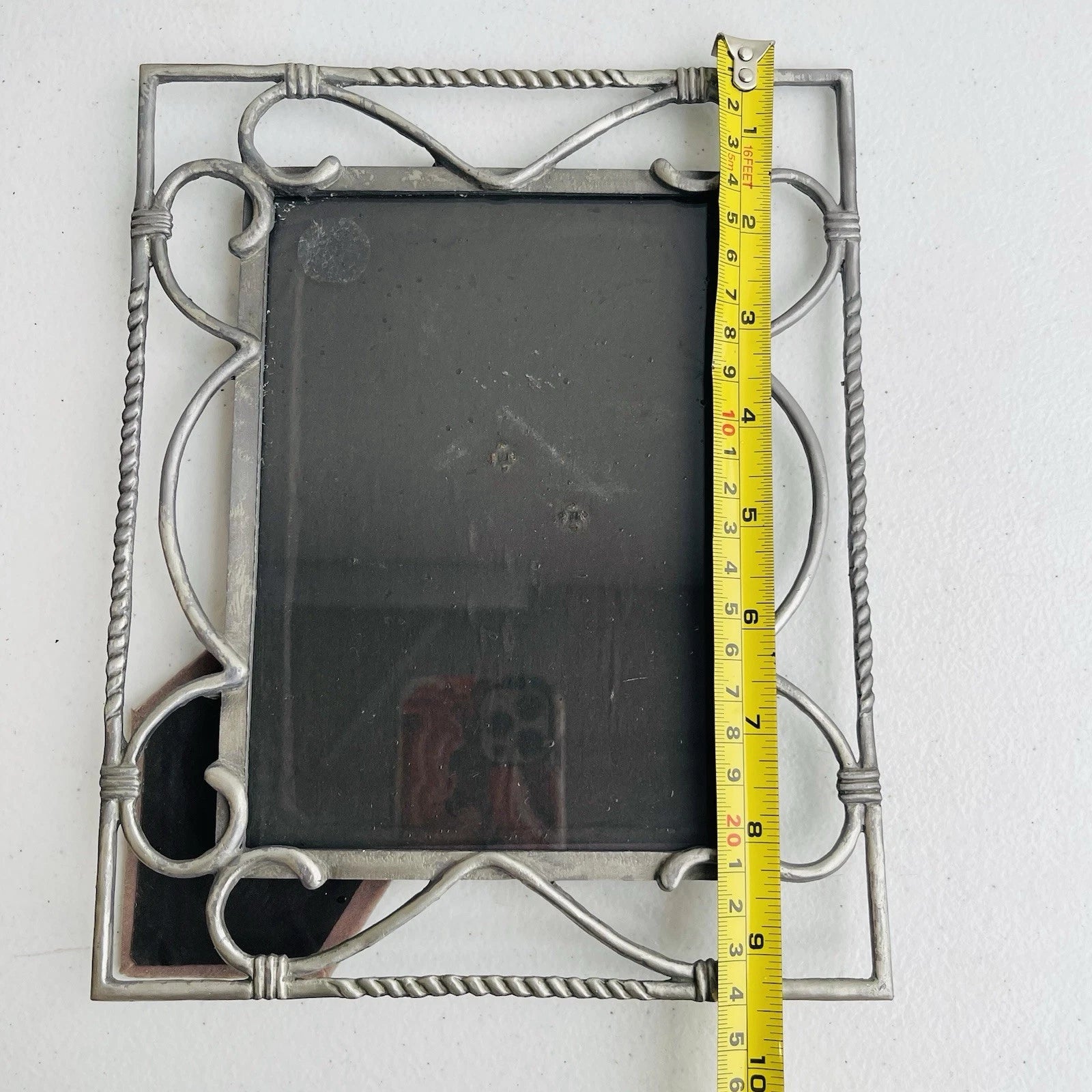 Decorative Metal Photo Frames Set Of 2 Free Standing Accent Home Office Decor