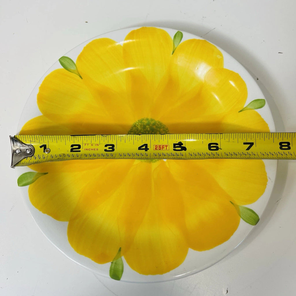 San Giovanni Valdarno Ironstone Ceramica Floral Hand Painted Italy Plate 8”