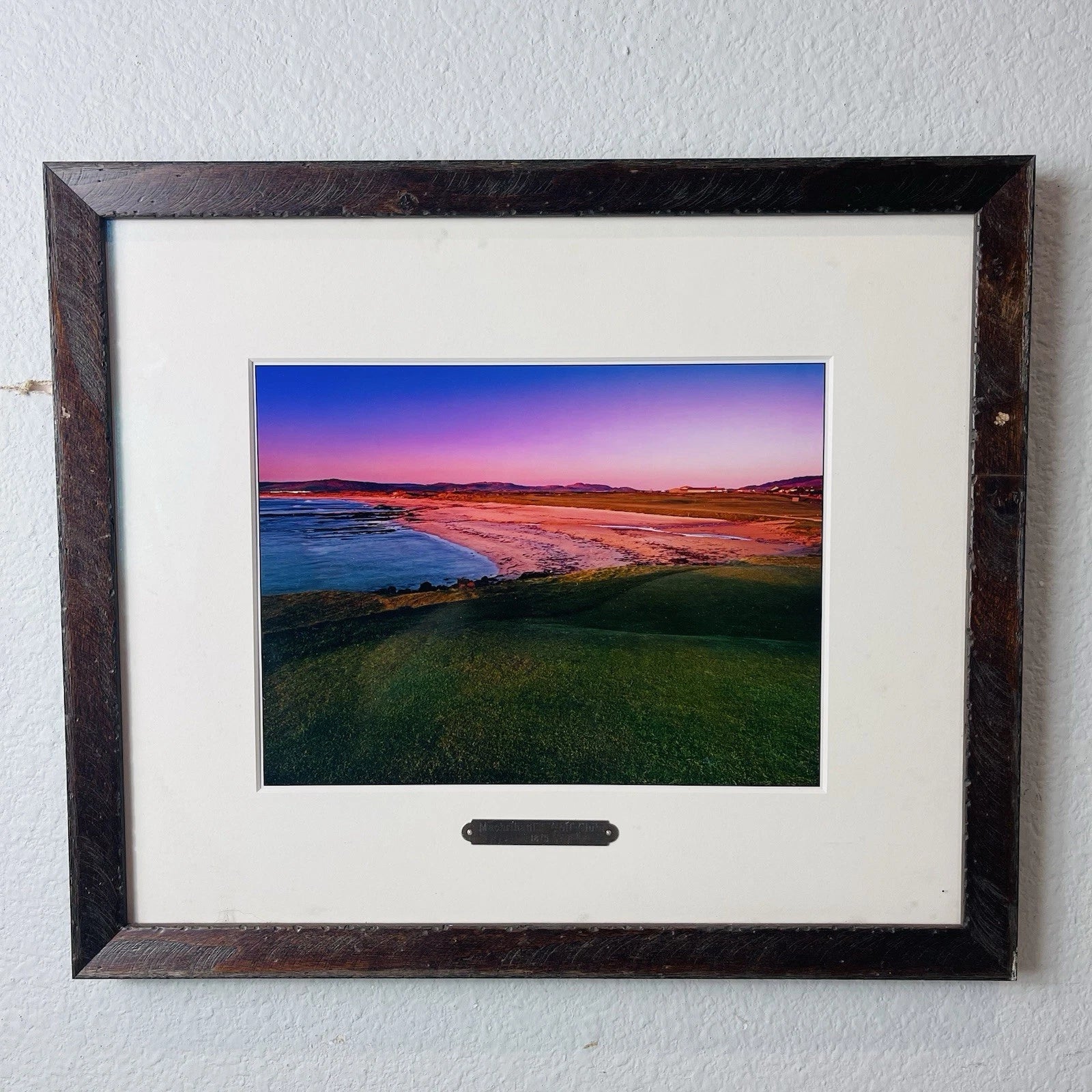 The Machrihanish Golf Club Signed Home Office Decor Accent Wall Art Crafts