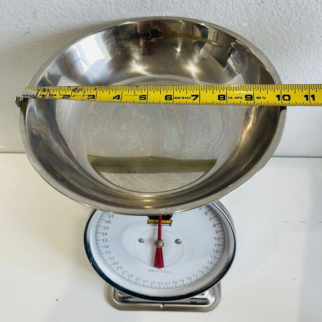 Sportsman 44 lb. Dial Platform Scale with Stainless Steel Produce Dish