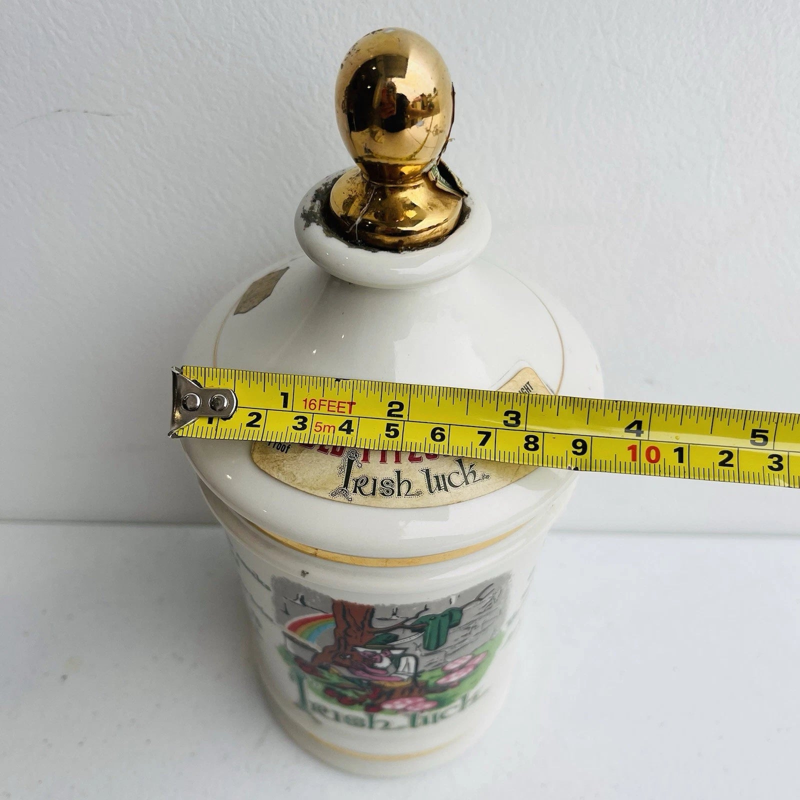 Old Fitzgerald Collector Irish Luck Porcelain Decanter Stitzel Weller