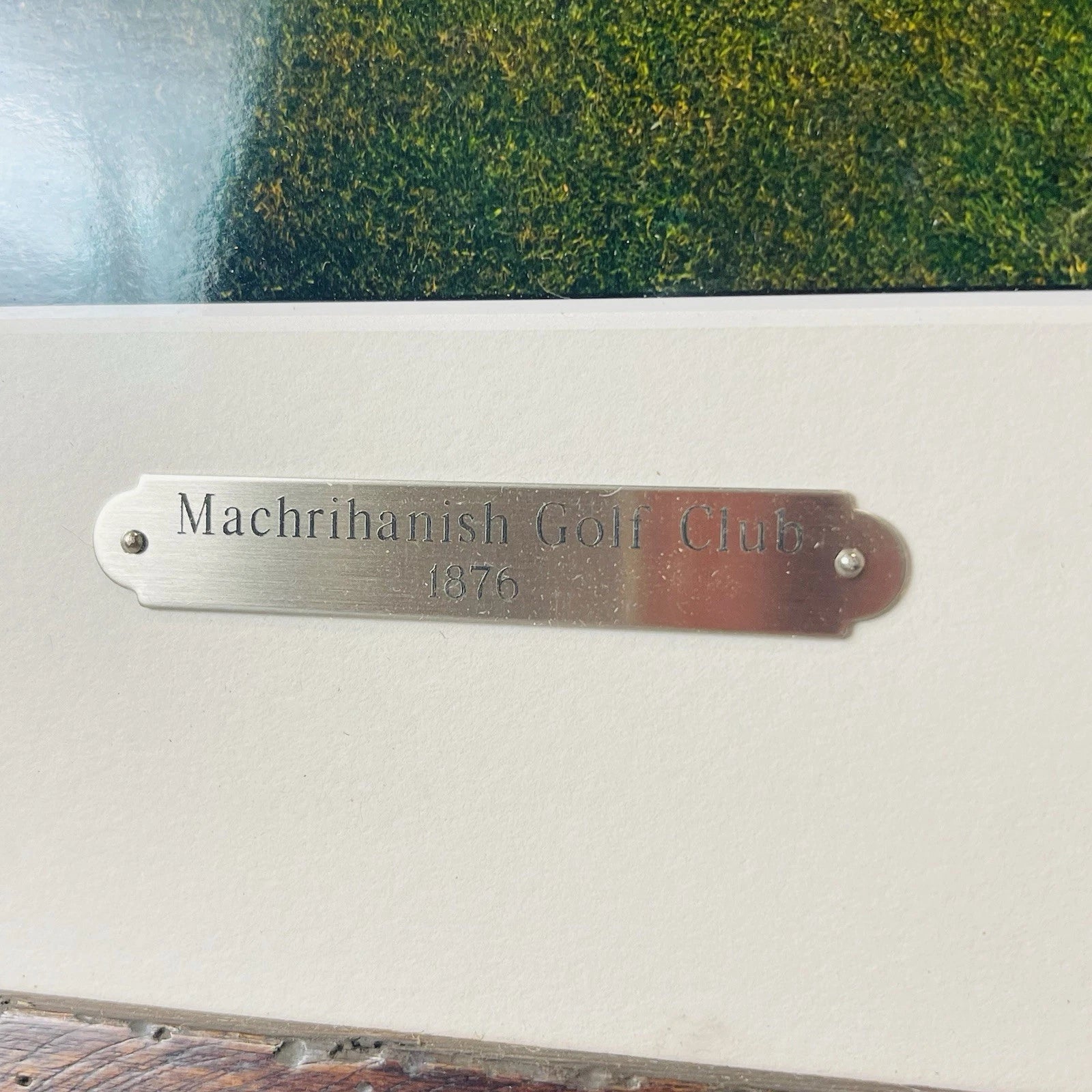 The Machrihanish Golf Club Signed Home Office Decor Accent Wall Art Crafts