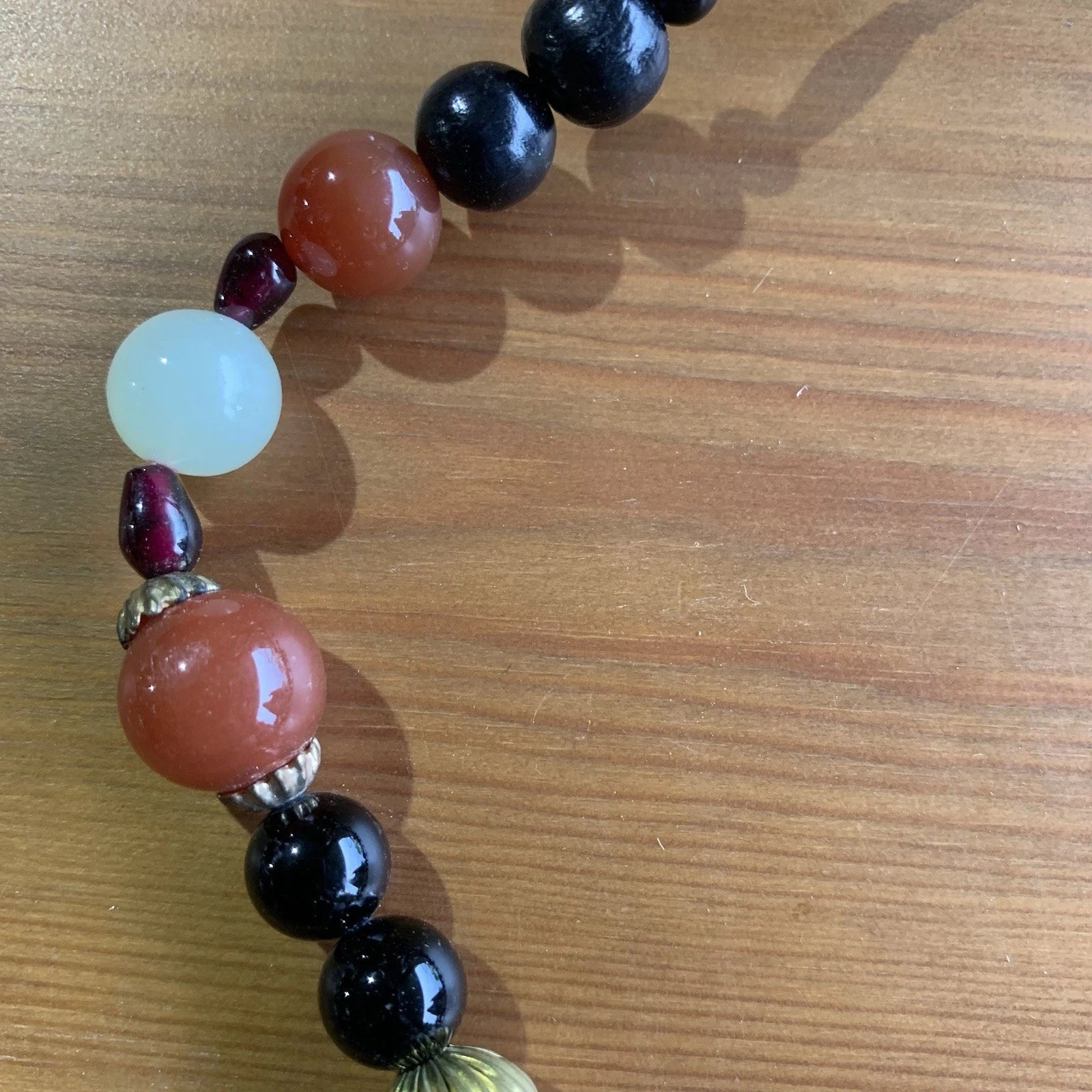 Multicolor Mixed Eclectic Bead Necklace Natural Stones Fashion Jewelry Arts Craf