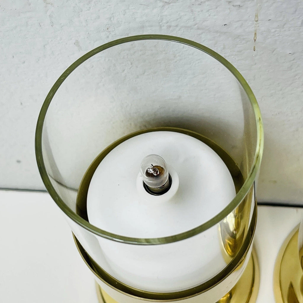 Accent Gold Glass Cup Candle Holder Wedding Party Table Event Anniversary Set 2