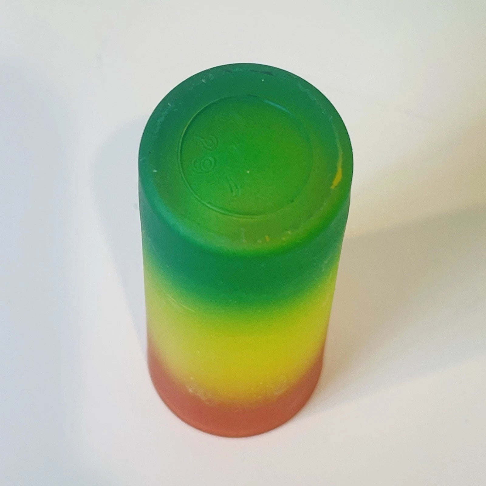 Set of 6 Mid Century Modern Yellow Green Orange Beverage Shot Glasses Party Serverware
