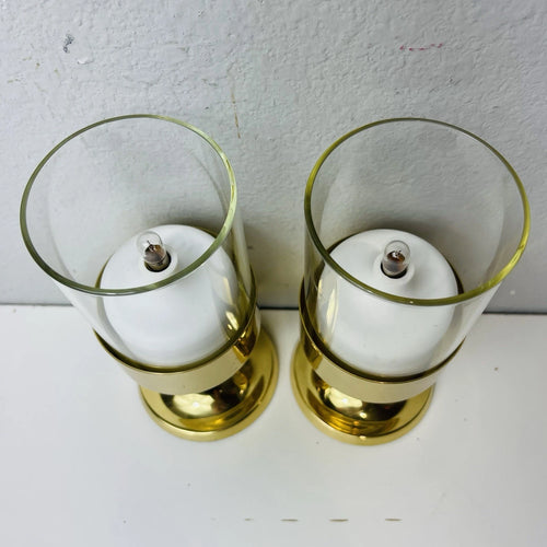 Accent Gold Glass Cup Candle Holder Wedding Party Table Event Anniversary Set 2