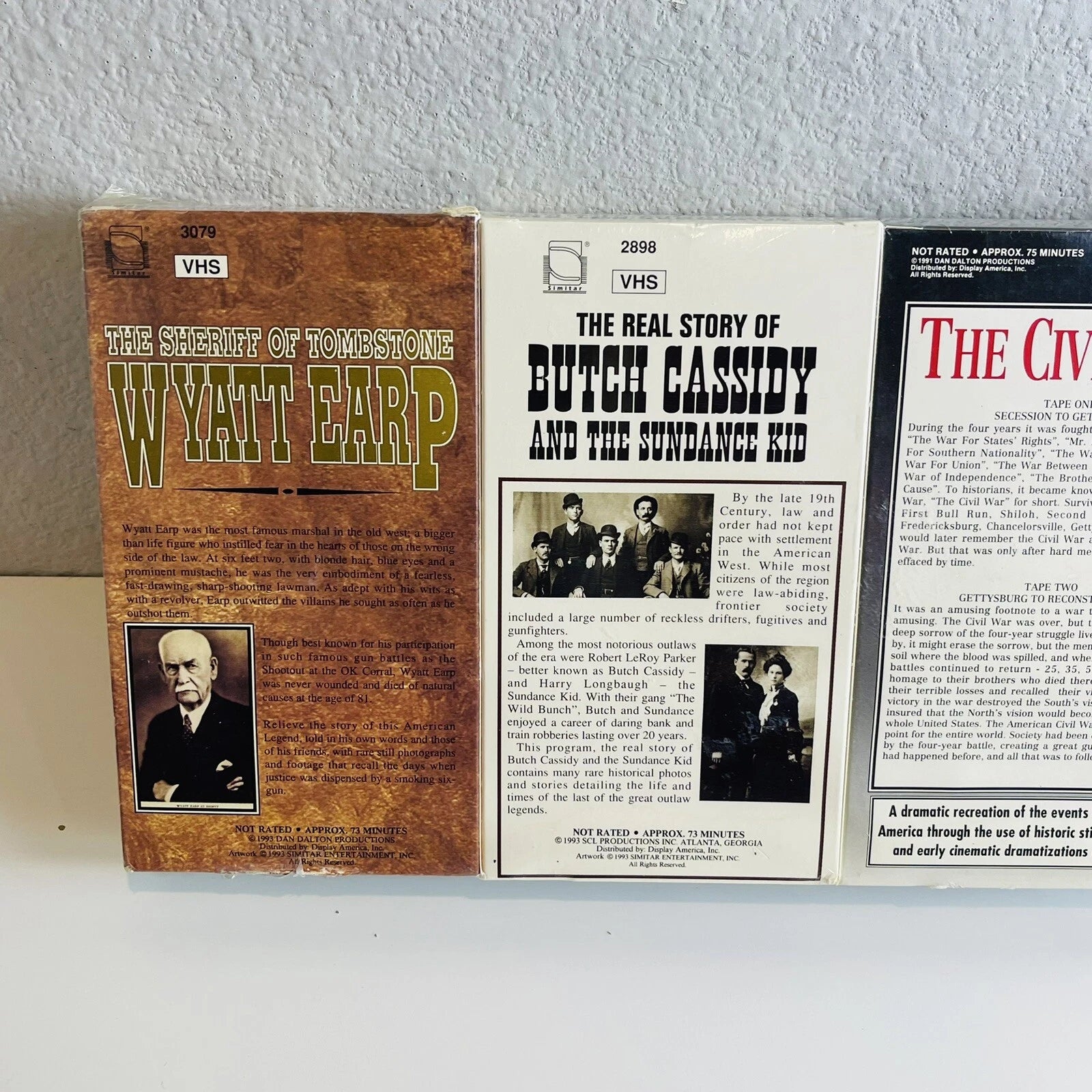 Collectors Edition 10 tape set The Great Indian Wars Gunfighters The Civil War