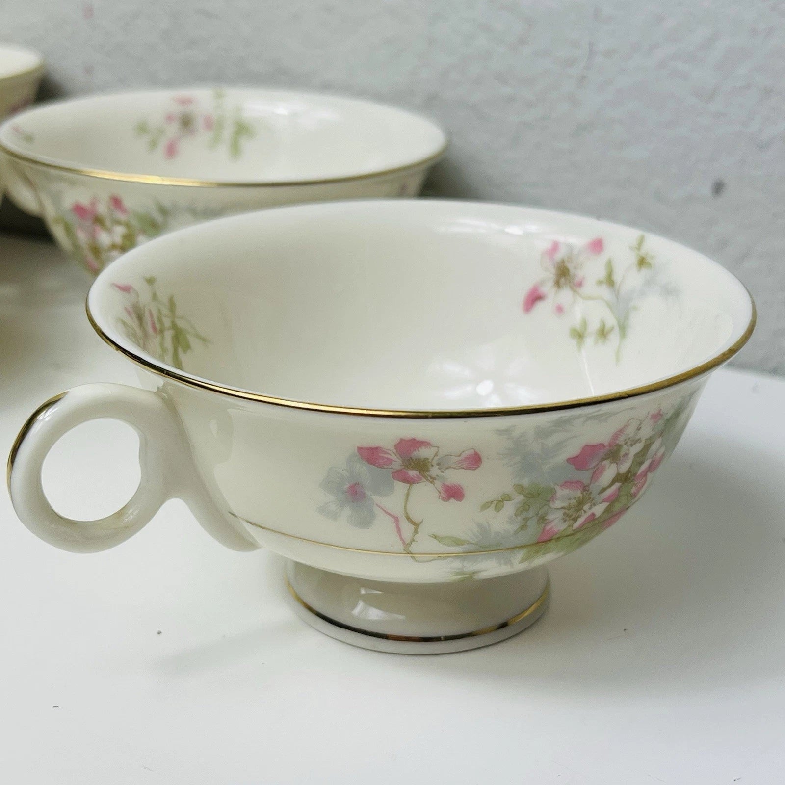 Haviland China's 4-Piece Apple BlossomSet  Teacup – Theodore Collection.