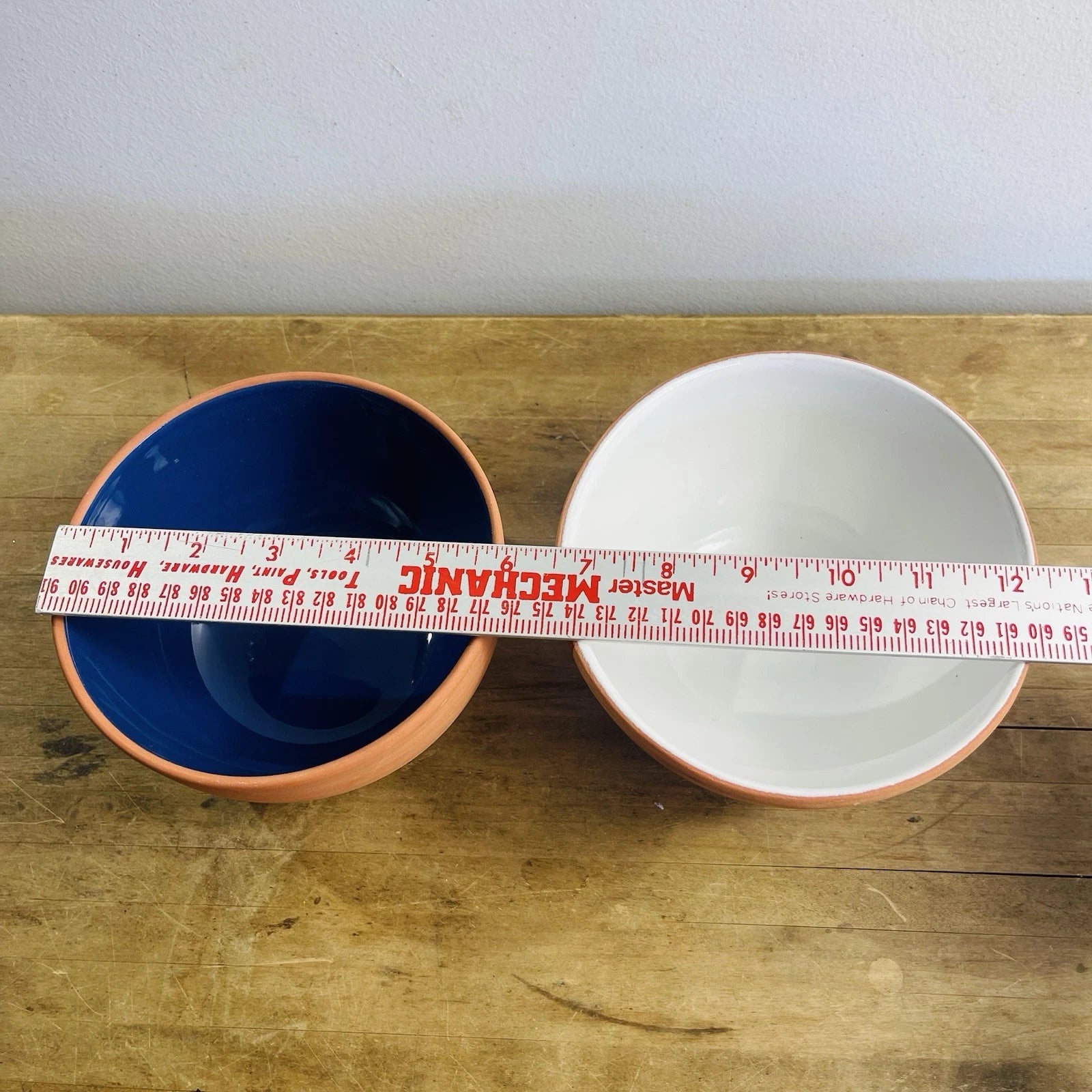 Hand-Painted Glazed Terracotta Pinch Bowls - Set of 2