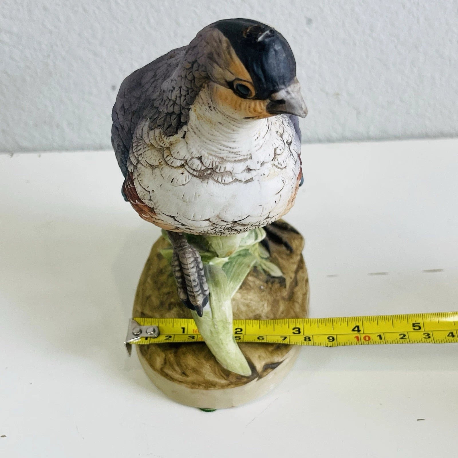 Vintage California Quail Bird Figurine Andrea By Sadek Missing Topknot Decor