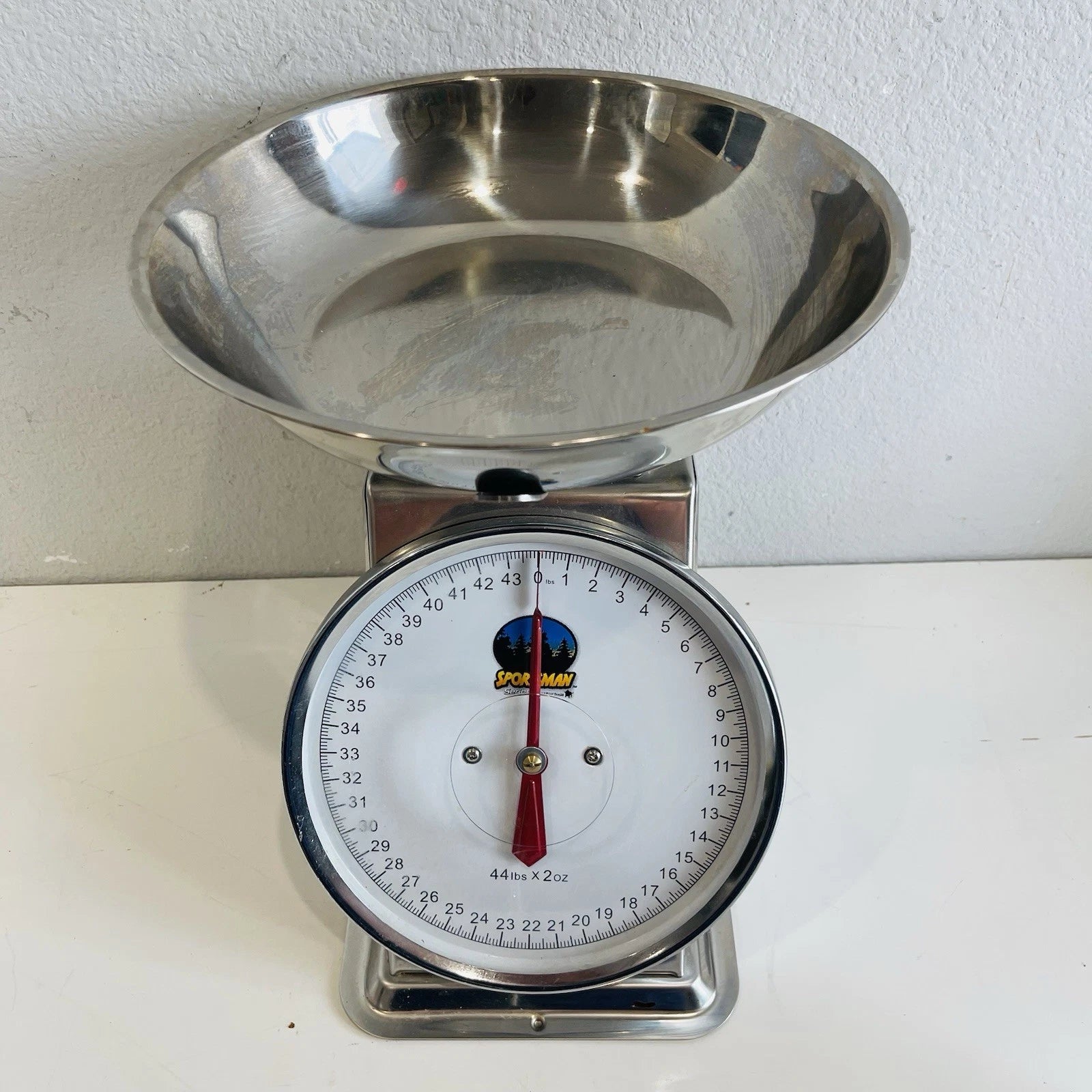 Sportsman 44 lb. Dial Platform Scale with Stainless Steel Produce Dish