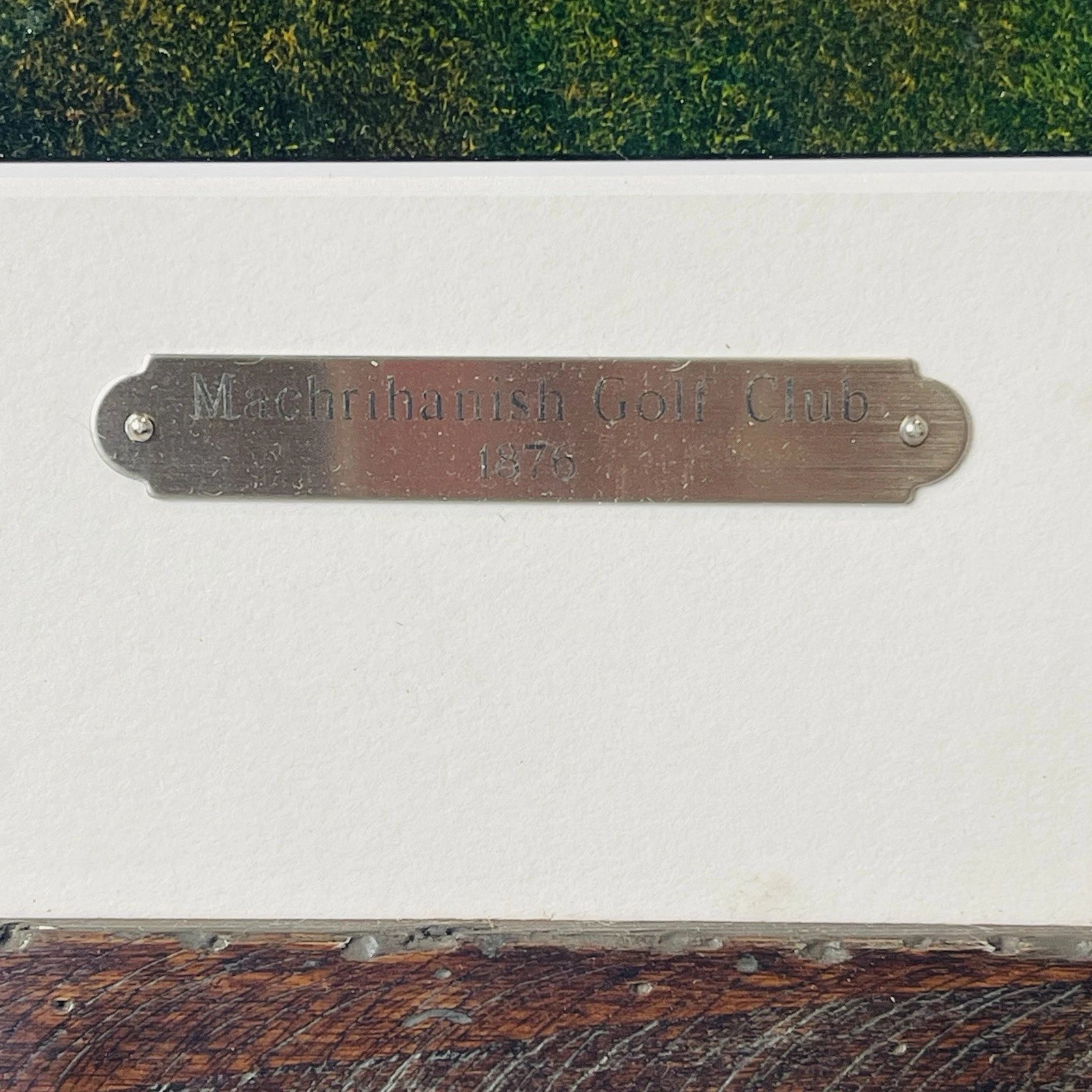 The Machrihanish Golf Club Signed Home Office Decor Accent Wall Art Crafts