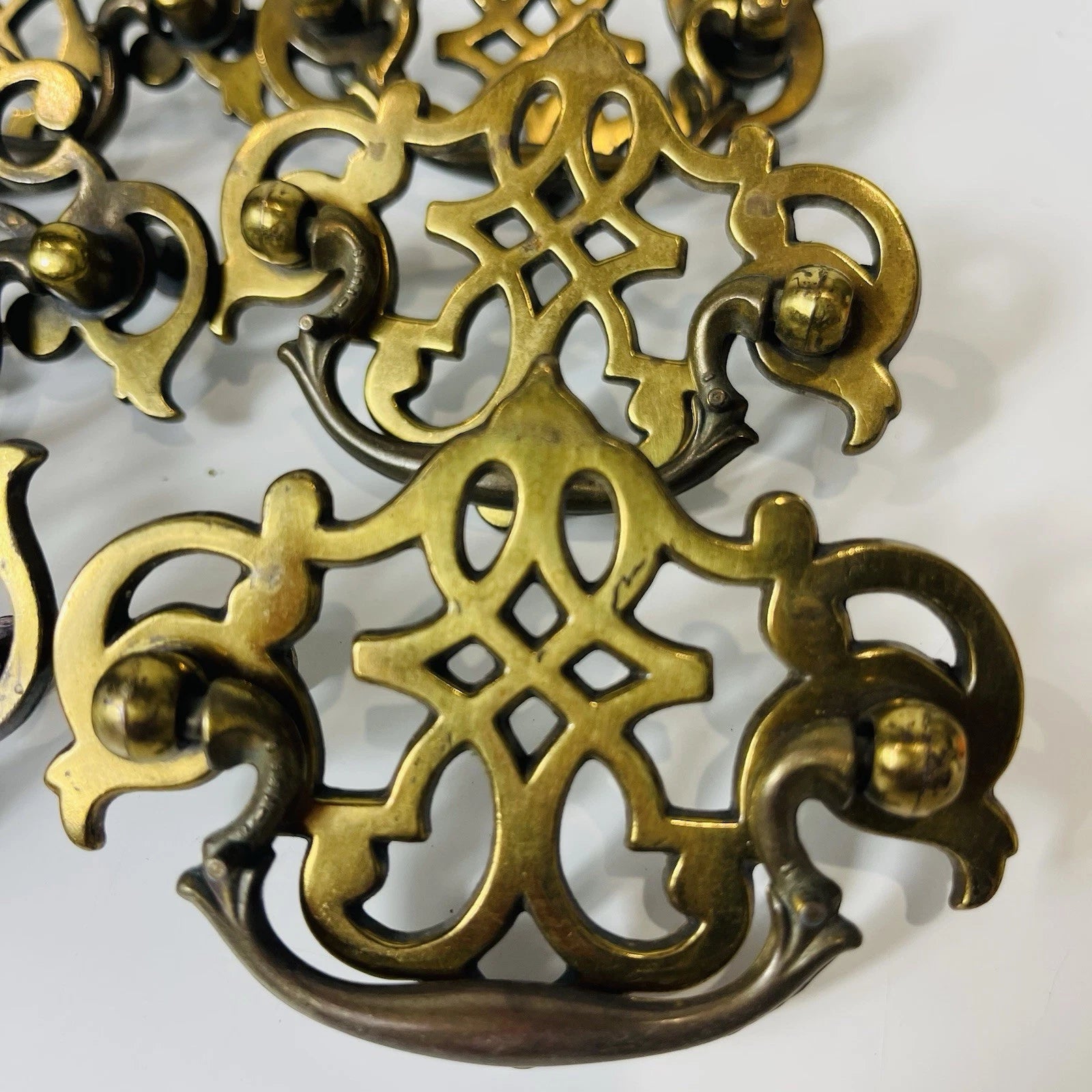 Antique-Style French Country Drawer Pulls | Intricate Metal Craftsmanship | Set of 6 | KBC Hardware