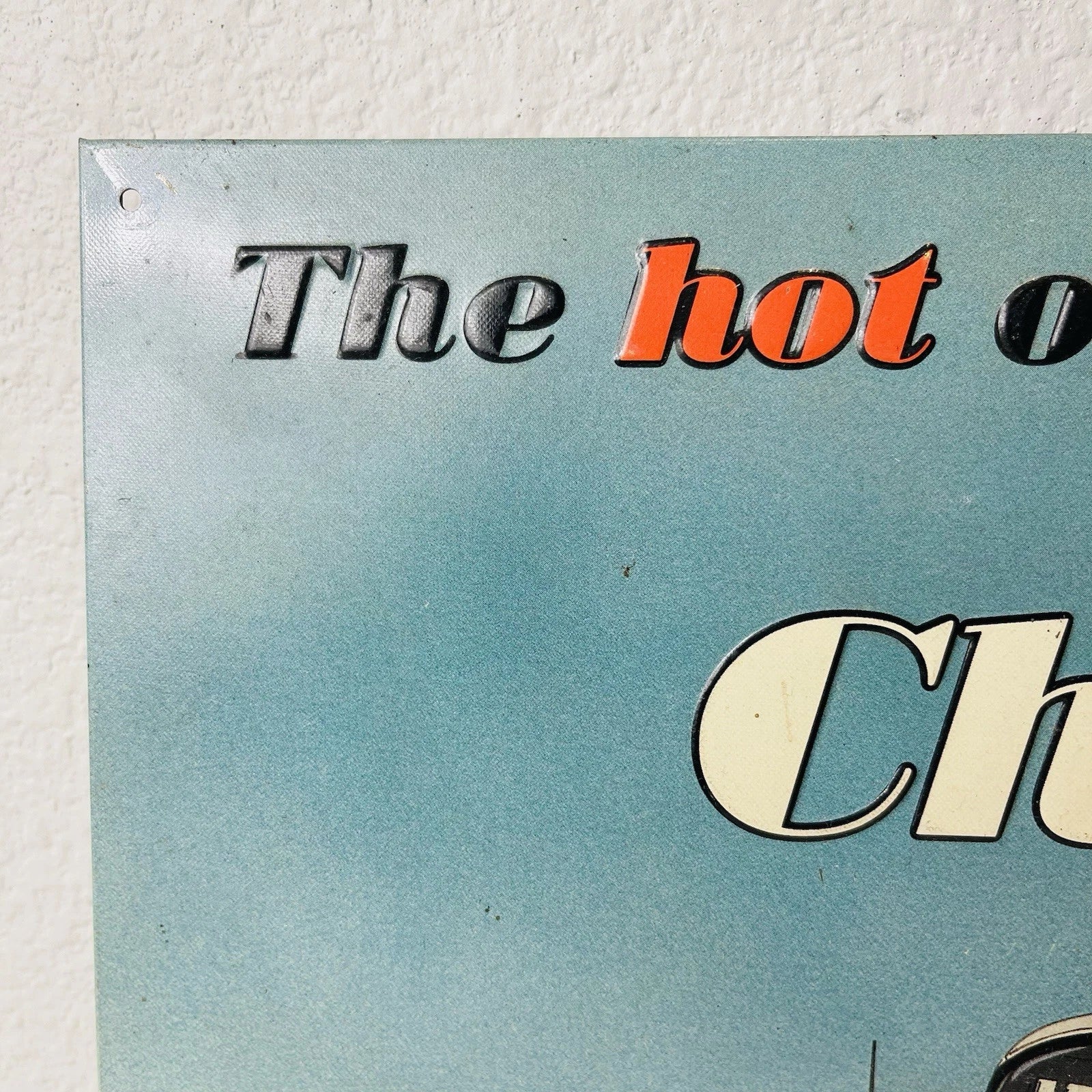 Vintage Chevy Bel Air Sports Sedan Collectible Sign