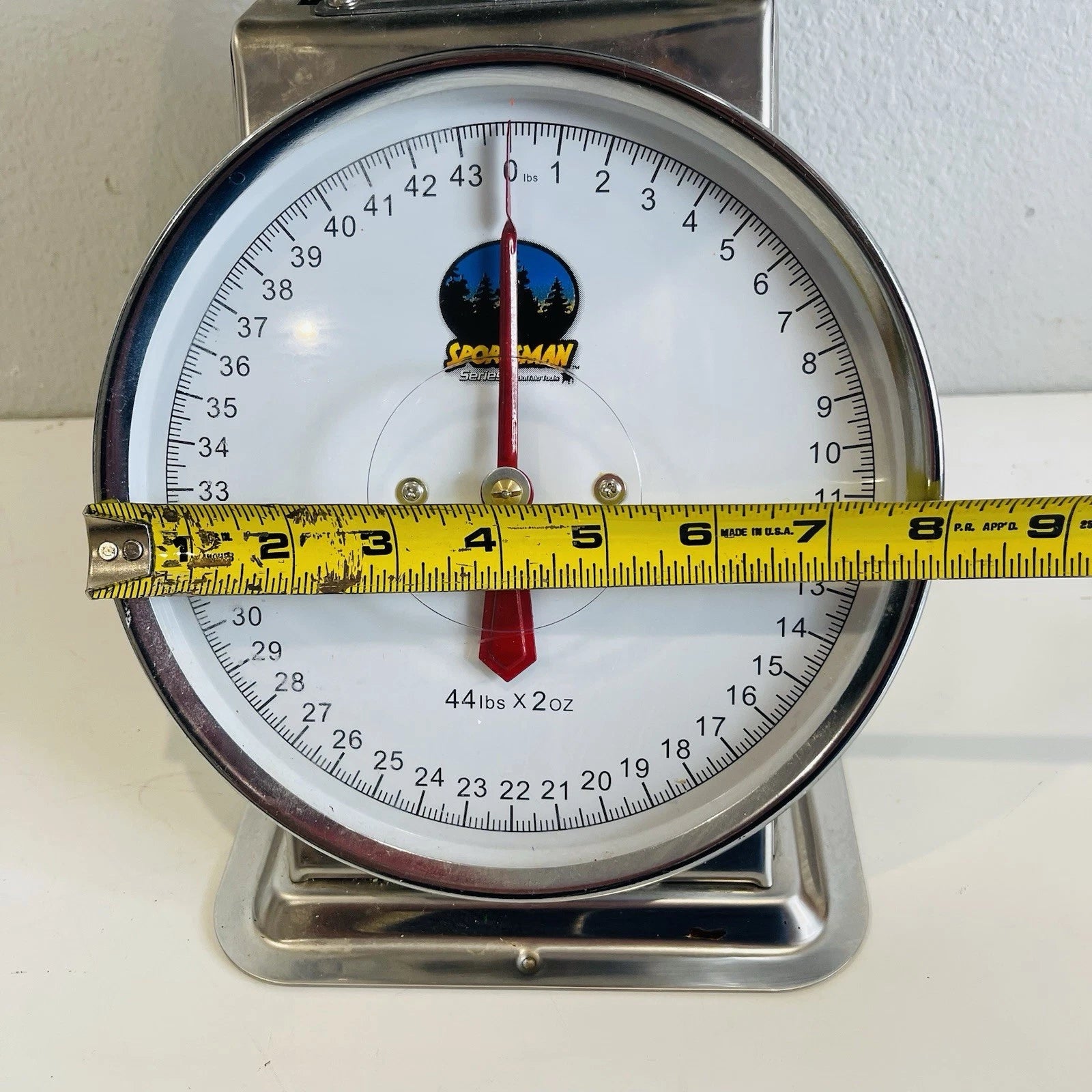 Sportsman 44 lb. Dial Platform Scale with Stainless Steel Produce Dish