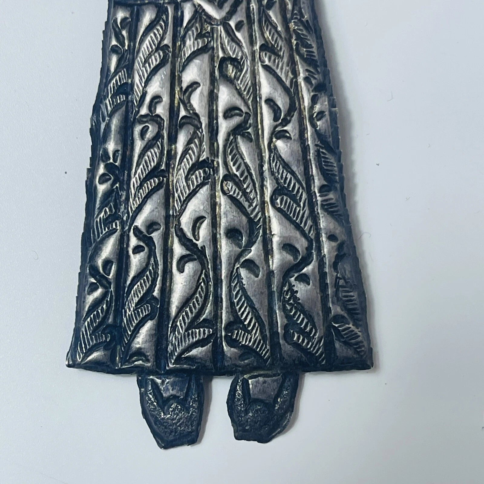 Egyptian Ornament Silver Tone Mold RARE Marked DDYY! Collectible!