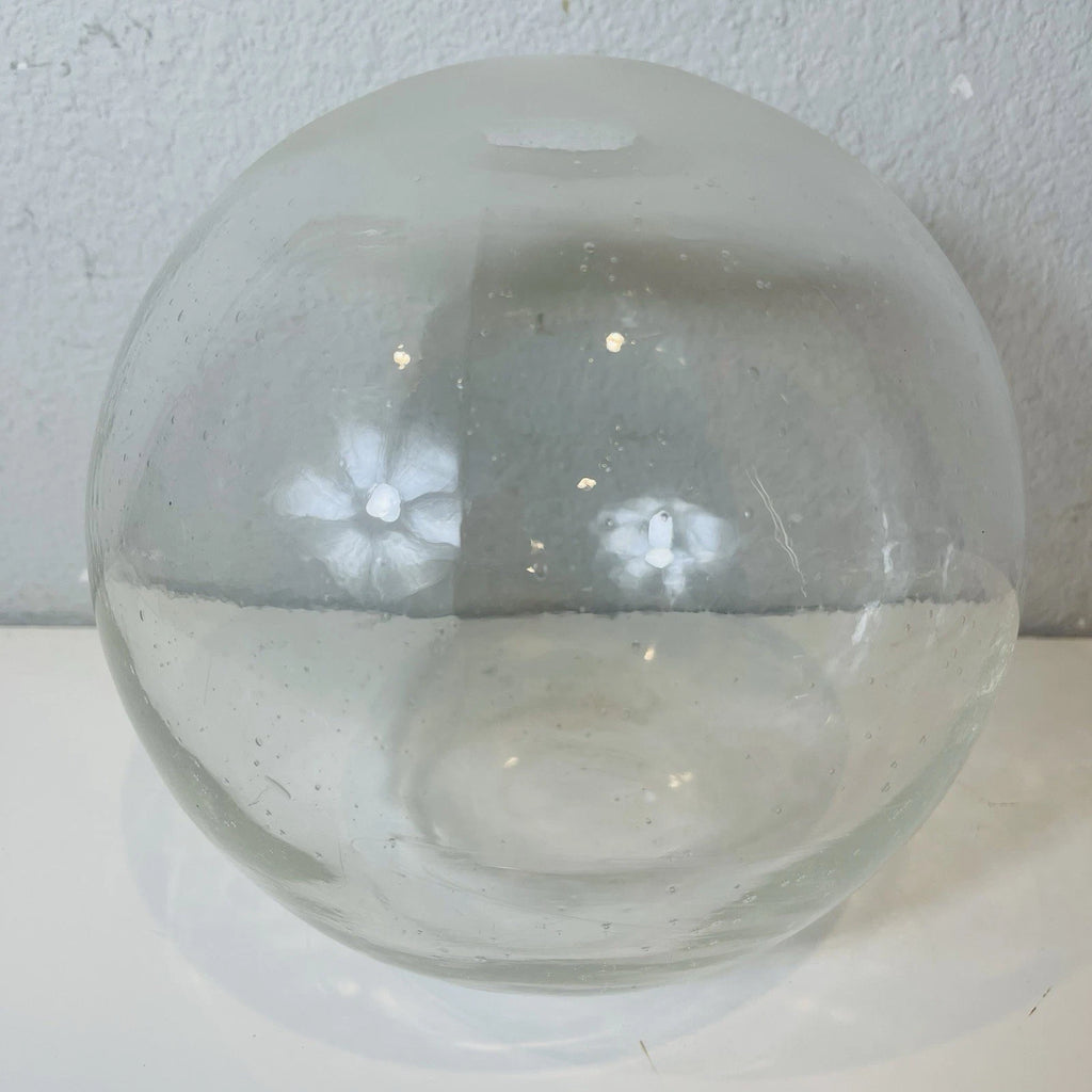 Lazy Susan Vase Decanter Frosted Glass Clear Kitchen Decor Mid Century Modern