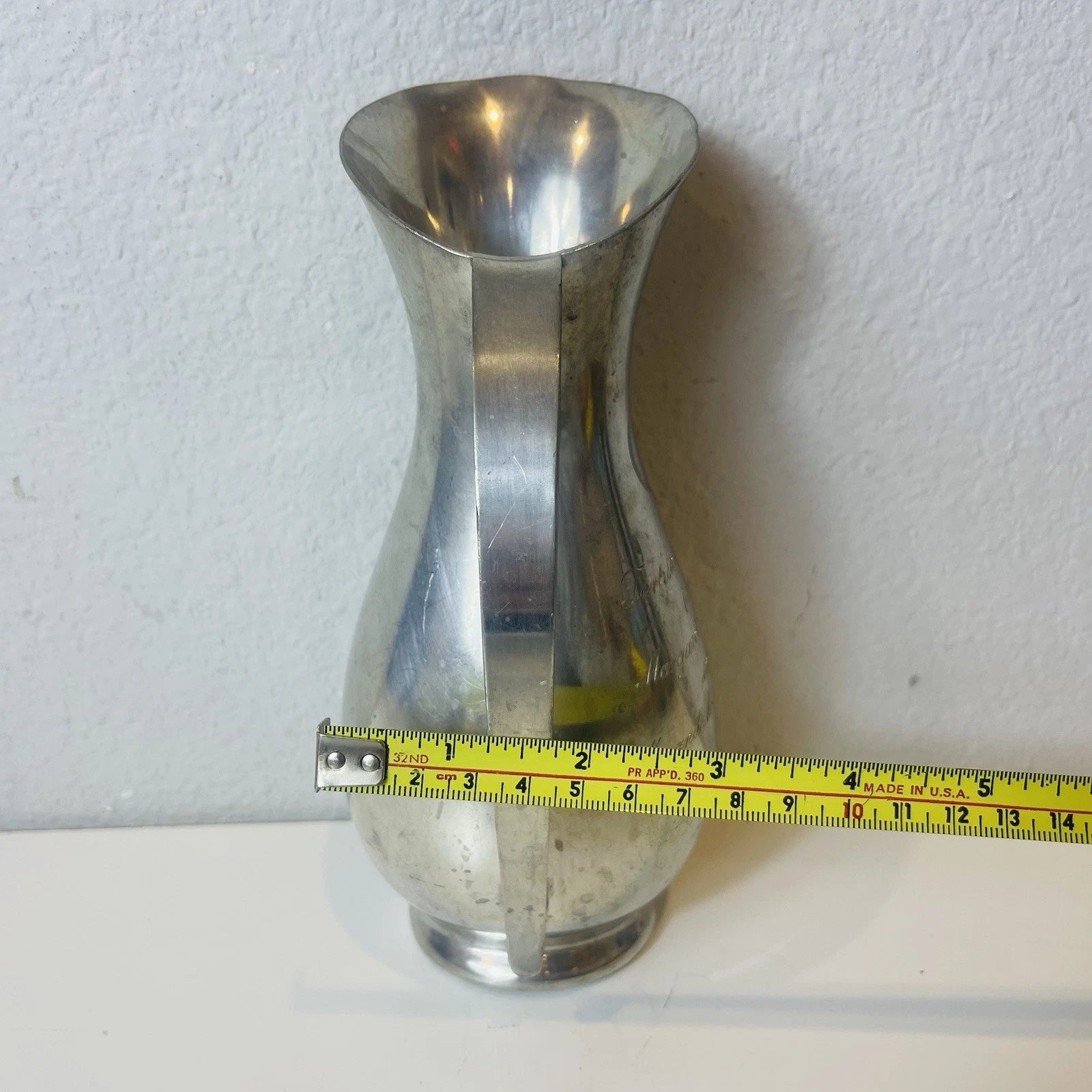 Imperfect Vintage Mid Century Royal Holland Pewter Championship Trophy 1963