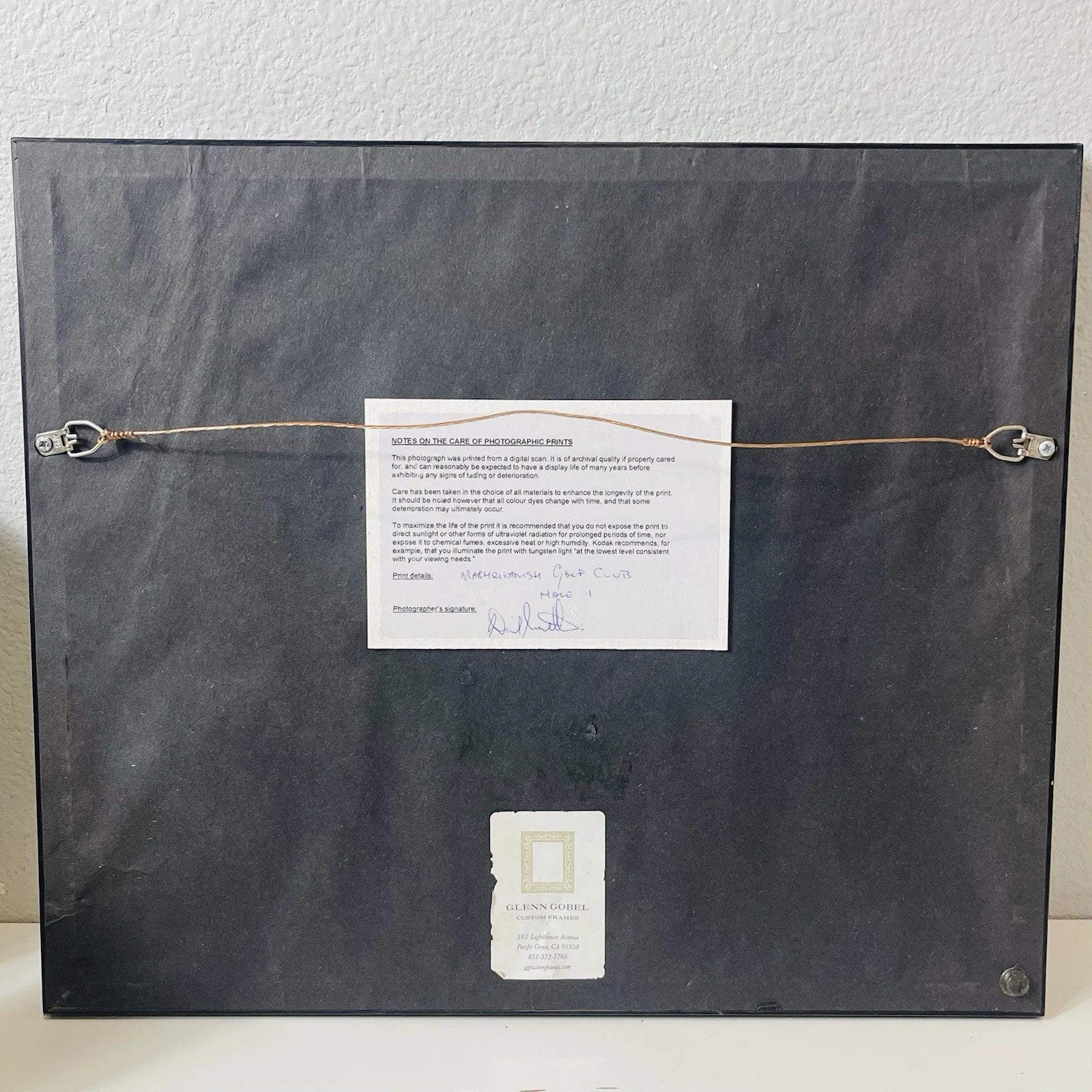 The Machrihanish Golf Club Signed Home Office Decor Accent Wall Art Crafts