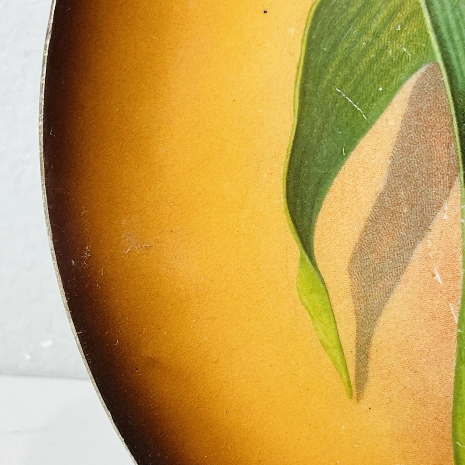 Vintage Corn- decorated Plate, R.K. Beck Signed – Home Office Accent Décor