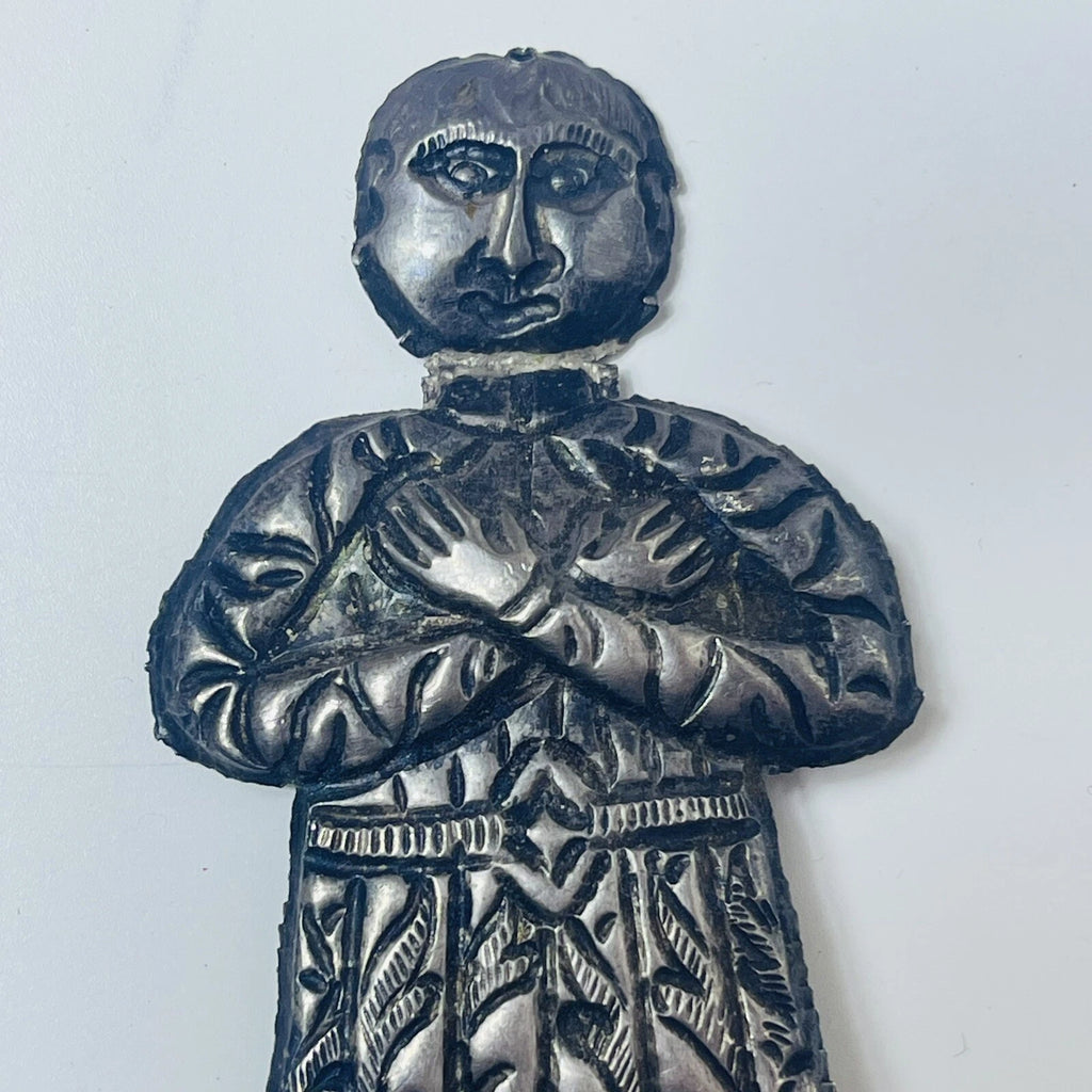 Egyptian Ornament Silver Tone Mold RARE Marked DDYY! Collectible!