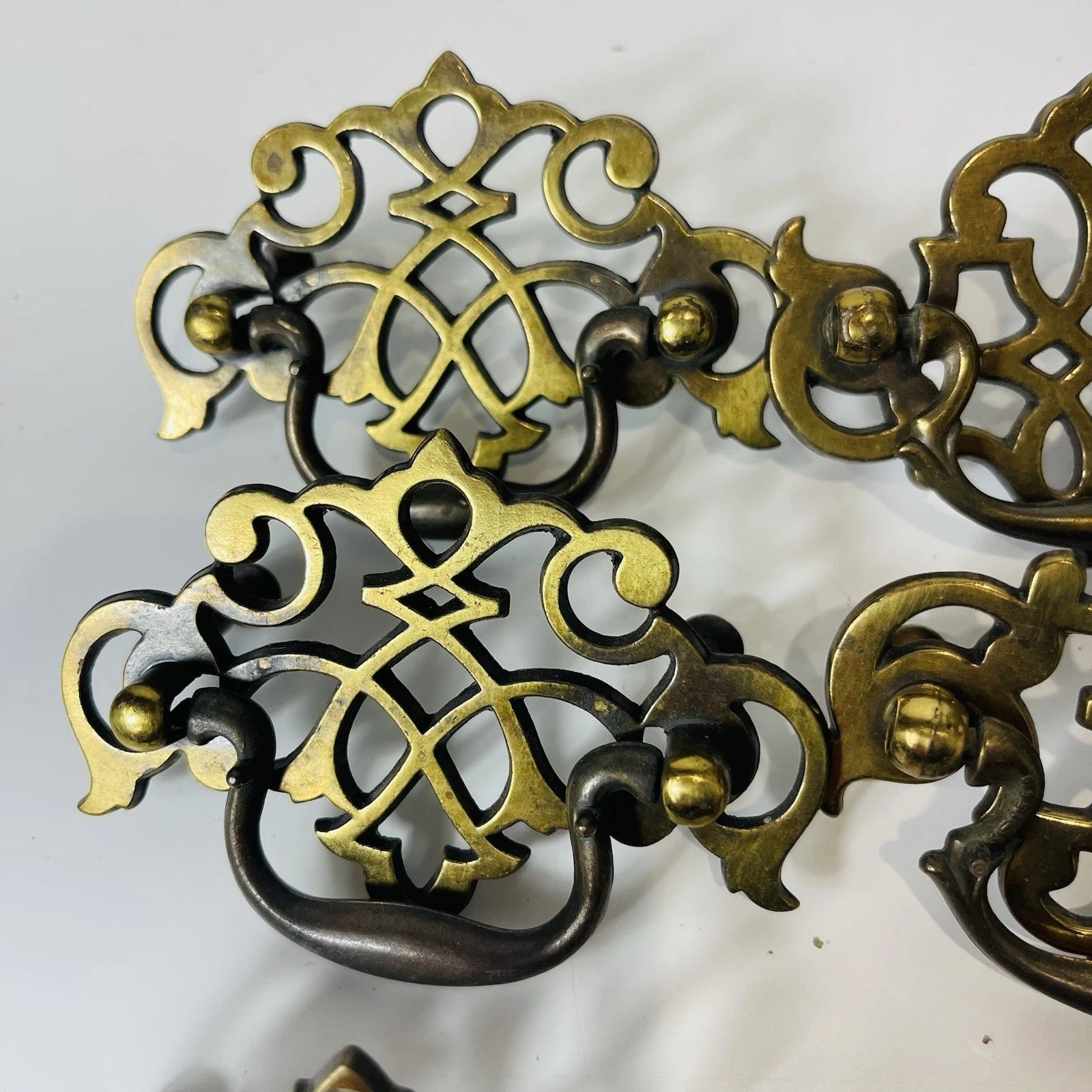 Antique-Style French Country Drawer Pulls | Intricate Metal Craftsmanship | Set of 6 | KBC Hardware