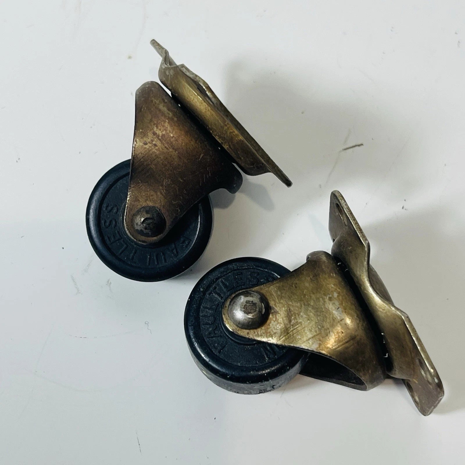 Heavy-Duty Swivel Caster Set: 3 Rubber Wheels on Stem - Mix & Match Options
