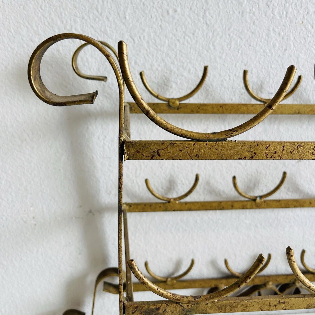 Counter Top Metal Bottle Wine Rack Shelf Multipurpose Accent Home Office Decor