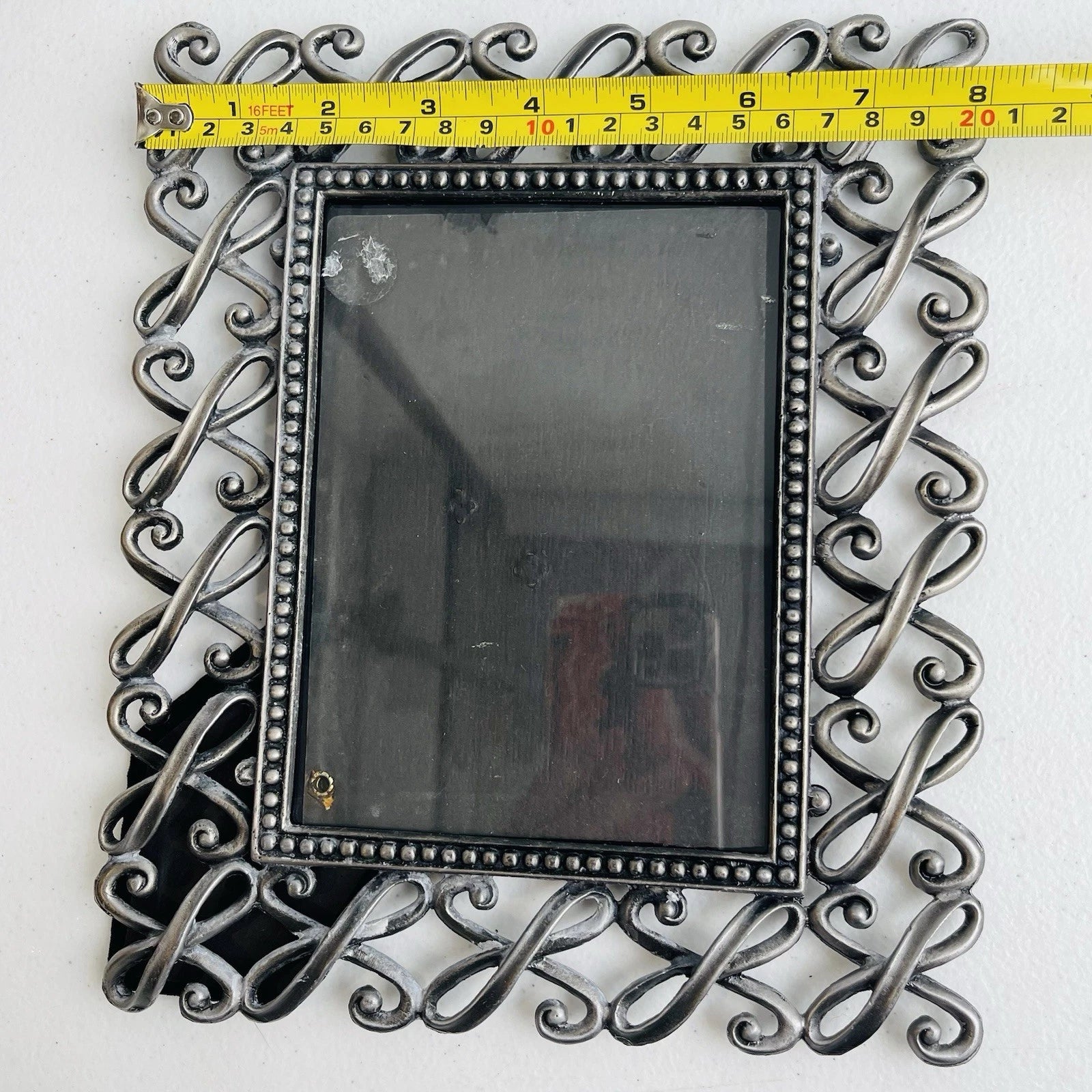Decorative Metal Photo Frames Set Of 2 Free Standing Accent Home Office Decor